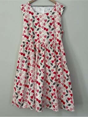 Tulip B Heart Print Midi Dress